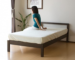 【廃番】シンプルデザインタモ材シングルベッド/MJ-bed[商品番号:m-bed-s]